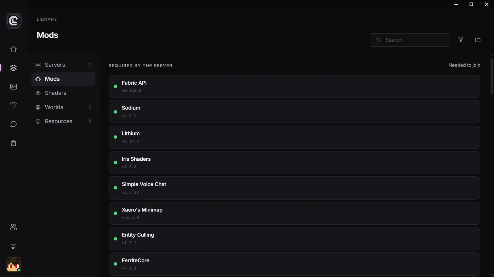 La bibliothèque de mods de Nebula